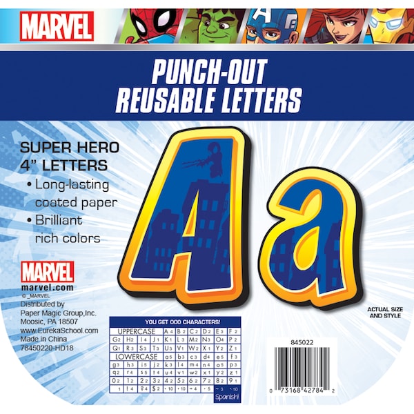 Eureka Marvel Super Hero Adventure Deco Letters, PK669 845022 - main